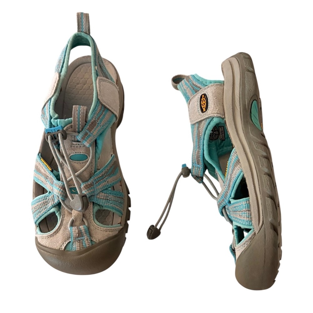 Keen Venice H2 Sandals Women 7 Blue Grey Waterproof Hiking Water Shoes